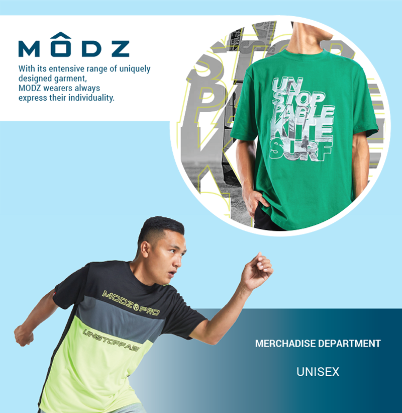 MODZ Malaysia unisex apparel merchandise department